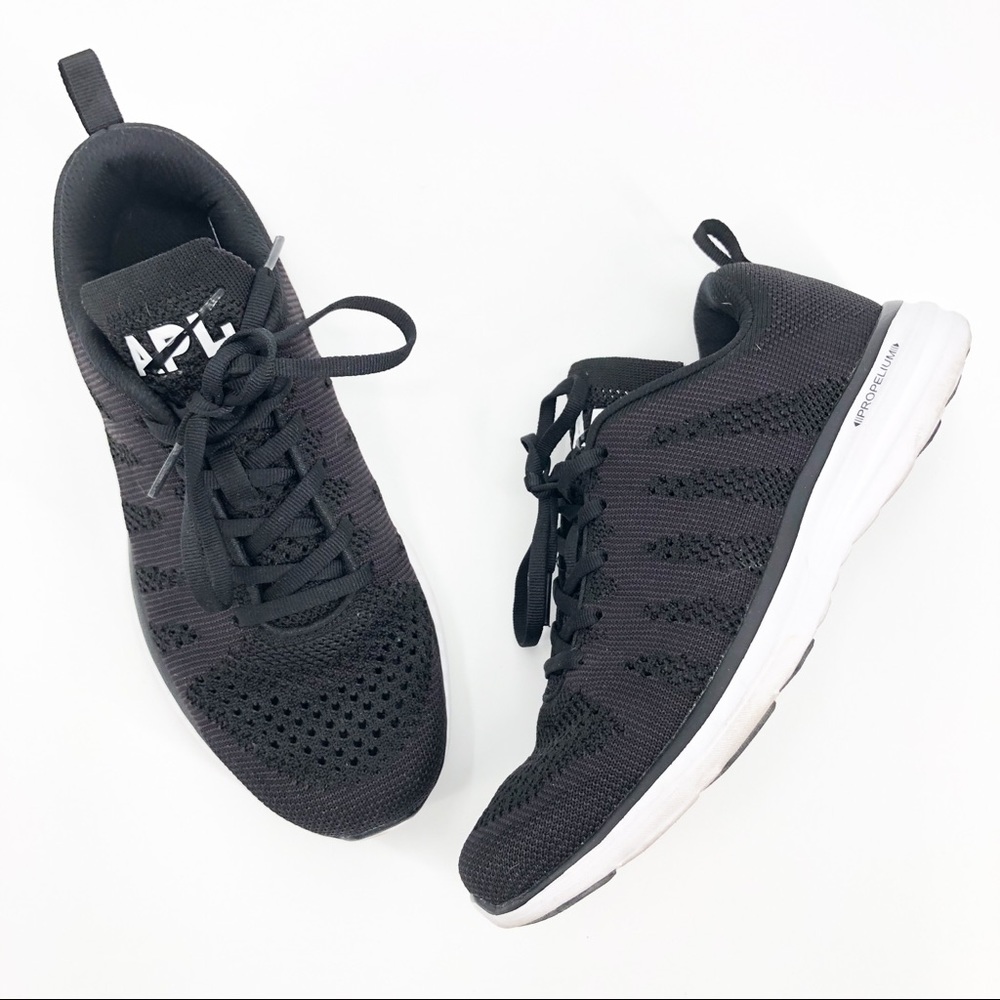 APL Athletic TechLoom Pro Knit Black Running Shoes